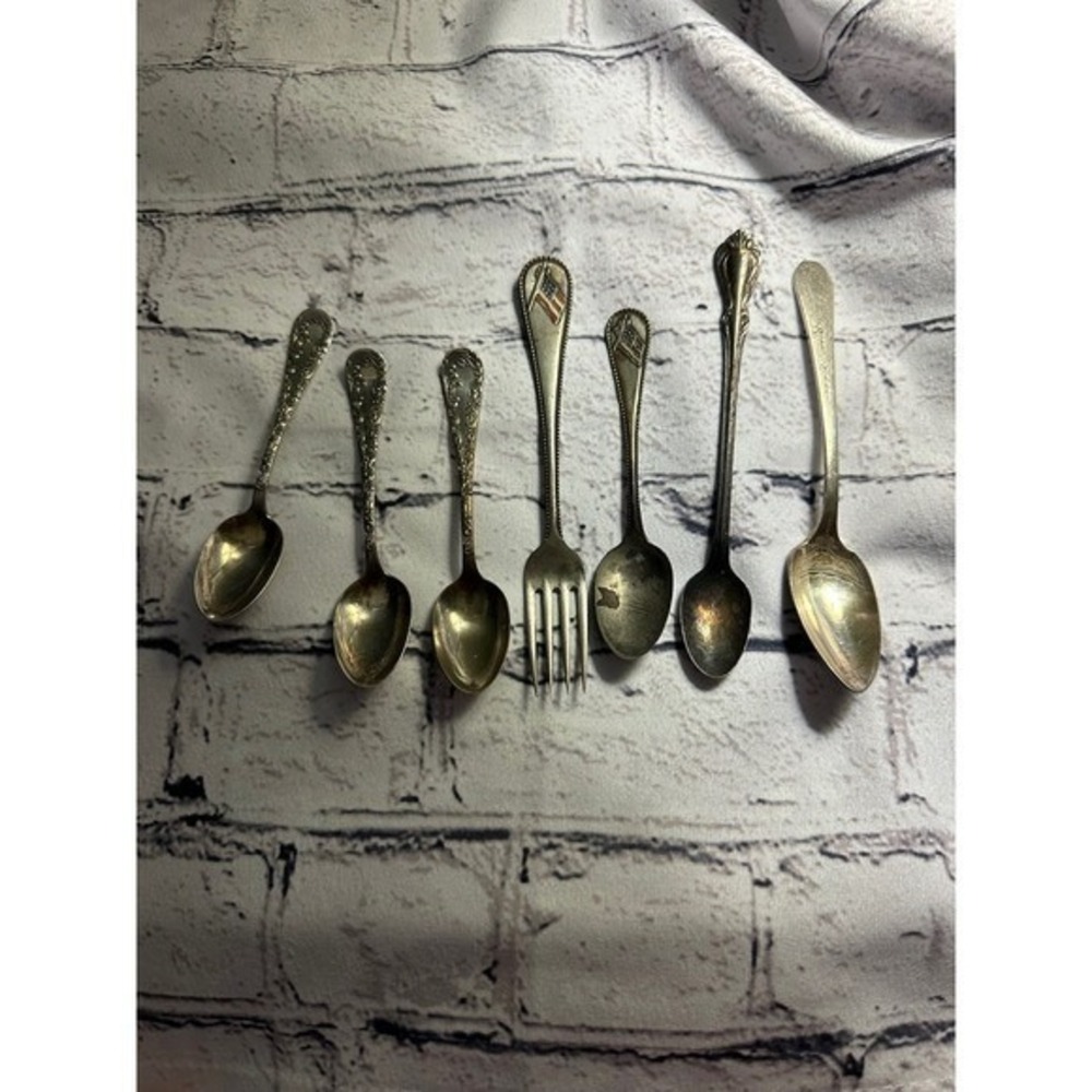 Vintage‎ baby spoons and fork silver?